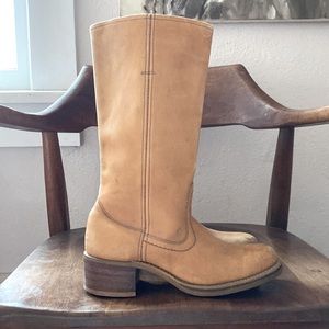 Vintage leather campus boots